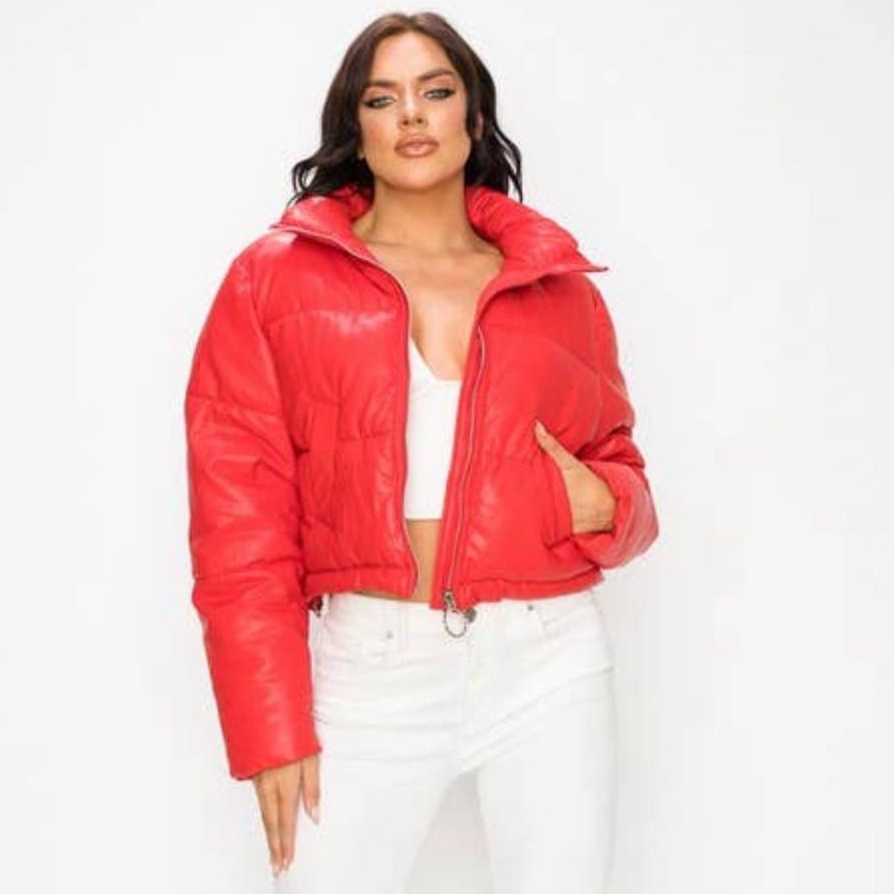 Red Polyester Jacket